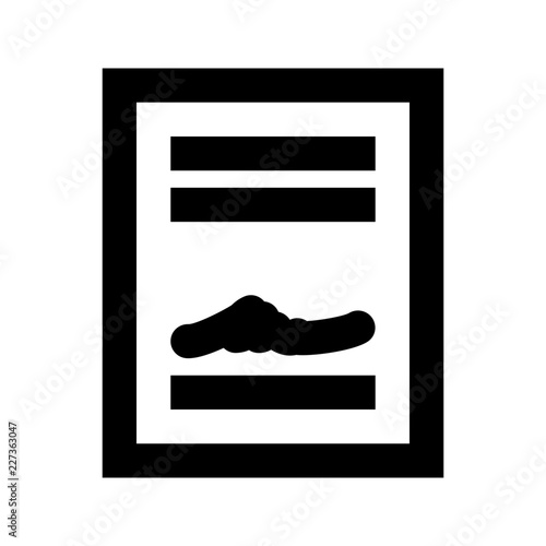 Contract Document Sign File Paper vector icon