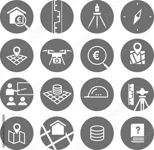 Icon Set Vermessung/Survey