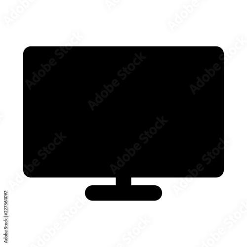 Display Broadcast News Television Newscast vector icon