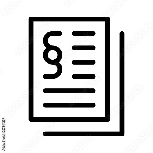 Contract Law Justice Family Legislation vector icon