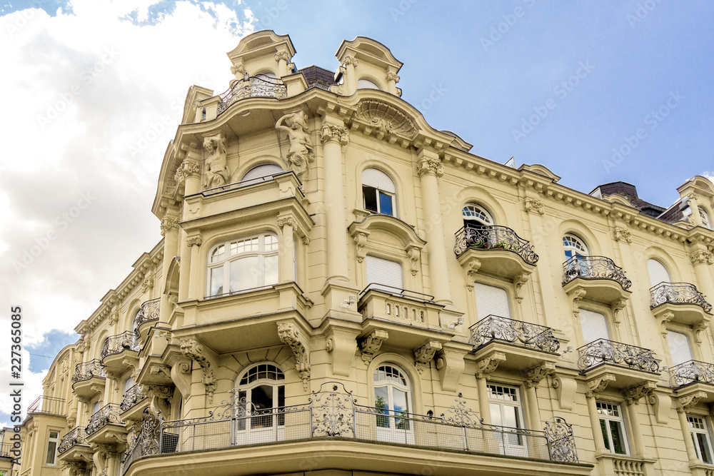 Historic facade on Baroque Buildings