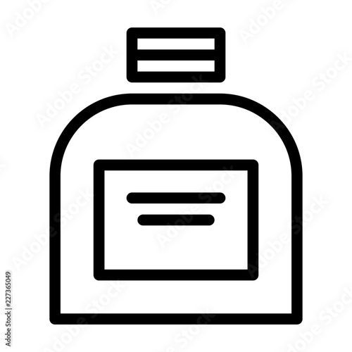 Cream Jar Hairdresser Barber Coiffeur Haircutter vector icon