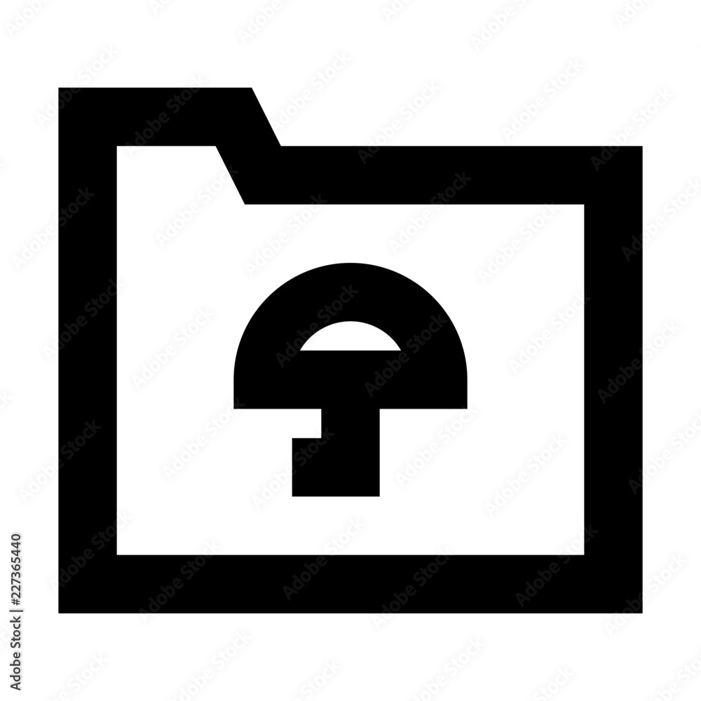 Folder Umbrella Security Protect Protection Secure vector icon Folder Umbrella Security Protect Protection Secure vector icon