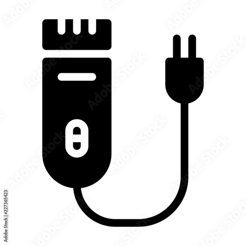 Electric Shaver Hairdresser Barber Coiffeur Haircutter vector icon