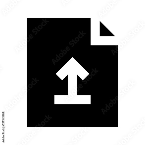 Document File Upload Gui Web vector icon