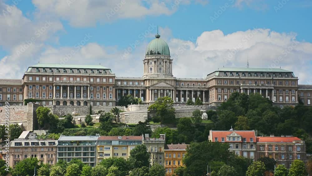 The Buda Castle, a beautiful Baroque Royal Palace and one of the most important landmarks of Budapest, Hungary The Buda Castle, a beautiful Baroque Royal Palace and one of the most important landmarks of Budapest, Hungary
