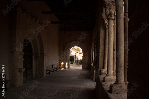 General view of the Romanesque church of Sotosalbos in Segovia, Spain © pintxoman