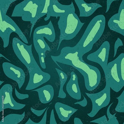 Seamless abstract tribal pattern in green colors with Hand drawn ethnic texture vector illustration perfect for wallpaper, textile, fabric, gift wrap