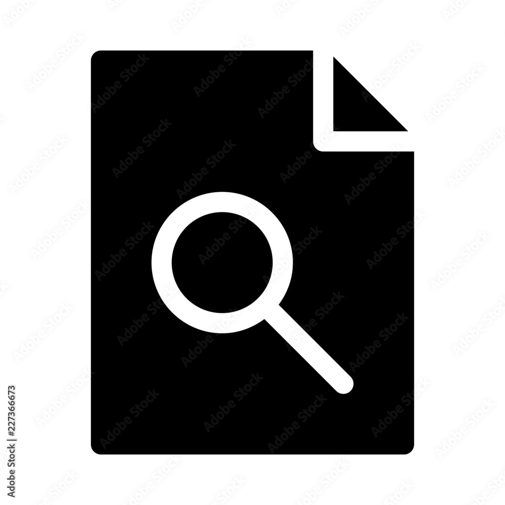 Document File Search Gui Web vector icon Document File Search Gui Web vector icon