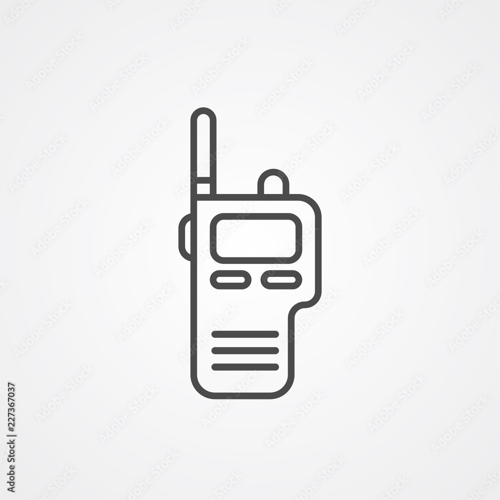 Walkie talkie vector icon sign symbol Walkie talkie vector icon sign symbol