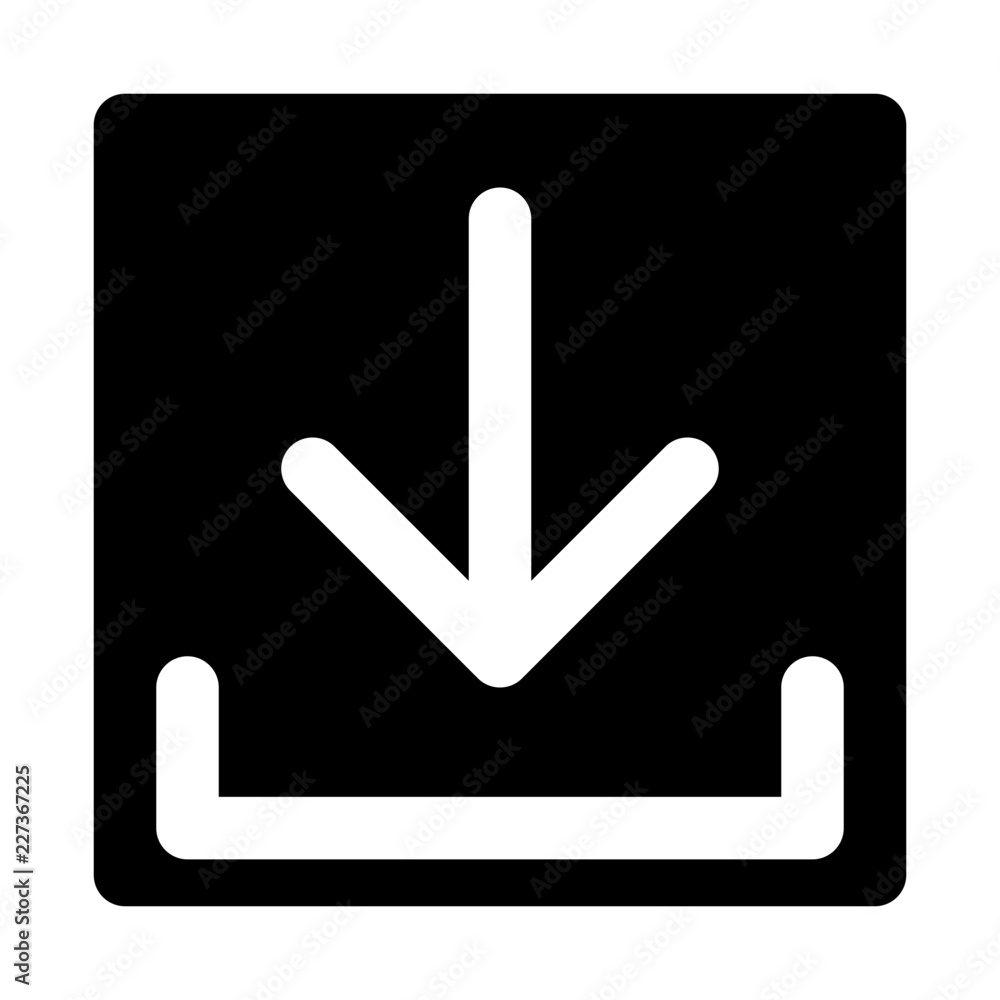 Download Interface UI UX Software App vector icon Download Interface UI UX Software App vector icon