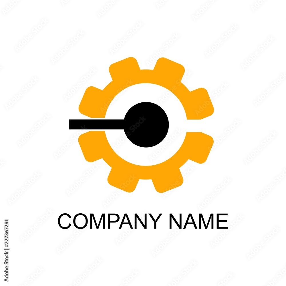 Fototapeta premium gear industry icon