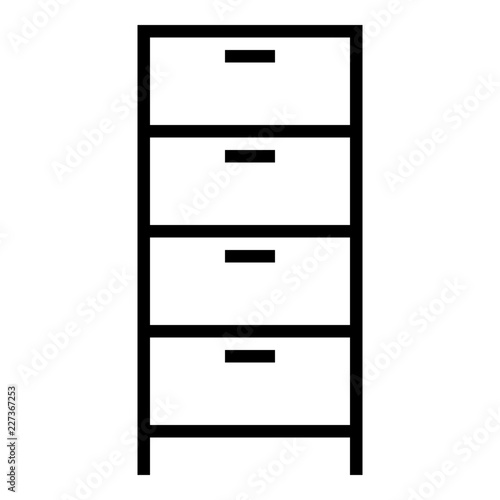 File Cabinet vector icon