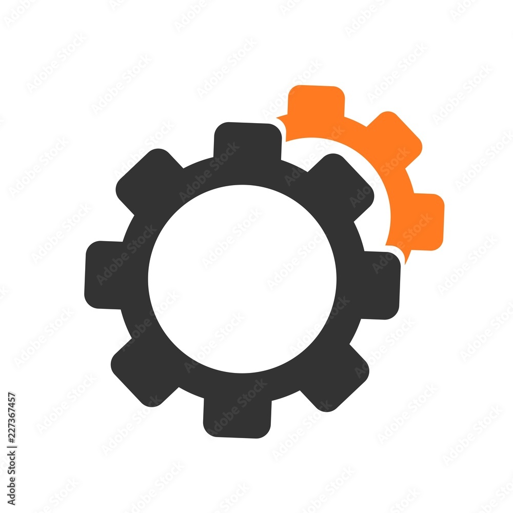 Gears on a white background. Vector illustration. Gears on a white background. Vector illustration.