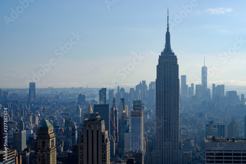 Empire state building and Manhattan from Rockeffeler center © Michal