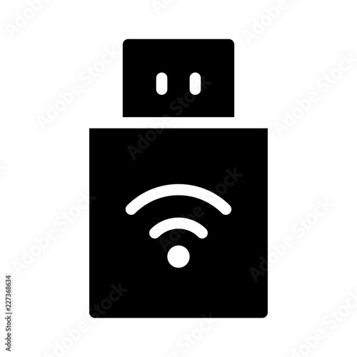 Dongle Wifi Electronics Devices Technology Products vector icon