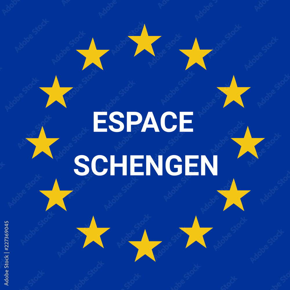 Panneau espace Schengen