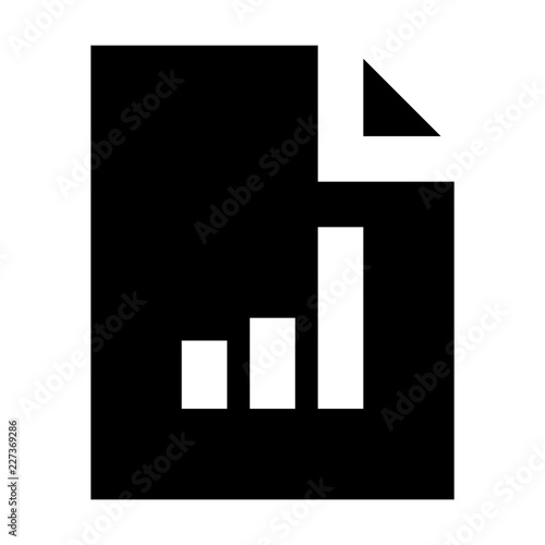Document File Statistics Datasheet Gui Web vector icon