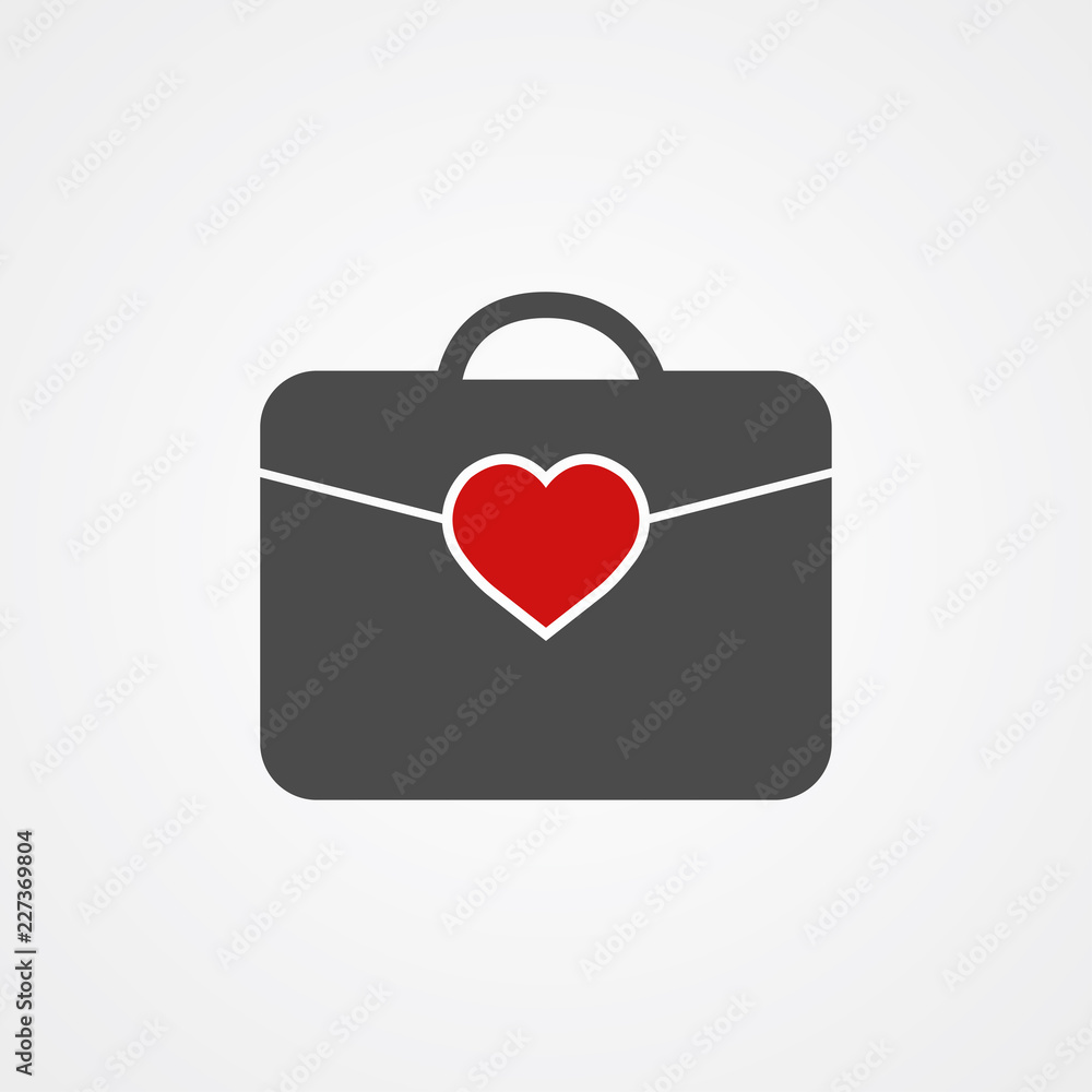 Briefcase vector icon sign symbol Briefcase vector icon sign symbol