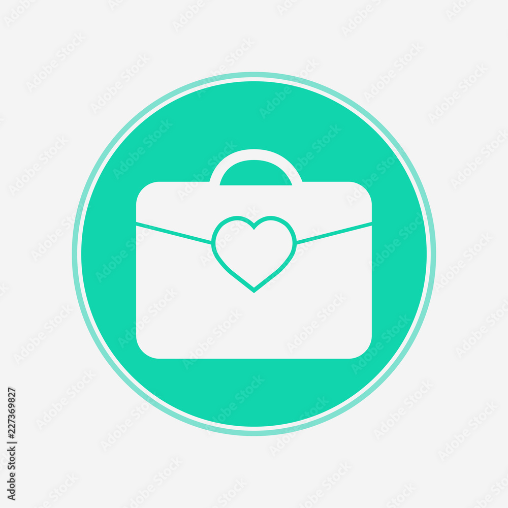 Briefcase vector icon sign symbol Briefcase vector icon sign symbol