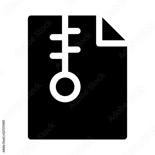 Document File Zip Compress Gui Web vector icon