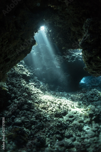 Caves in the Red Sea