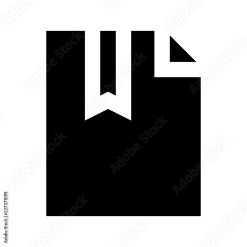 Document File Marked Gui Web vector icon