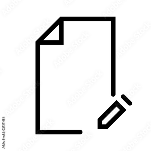 Document File UI Word Edit Design vector icon
