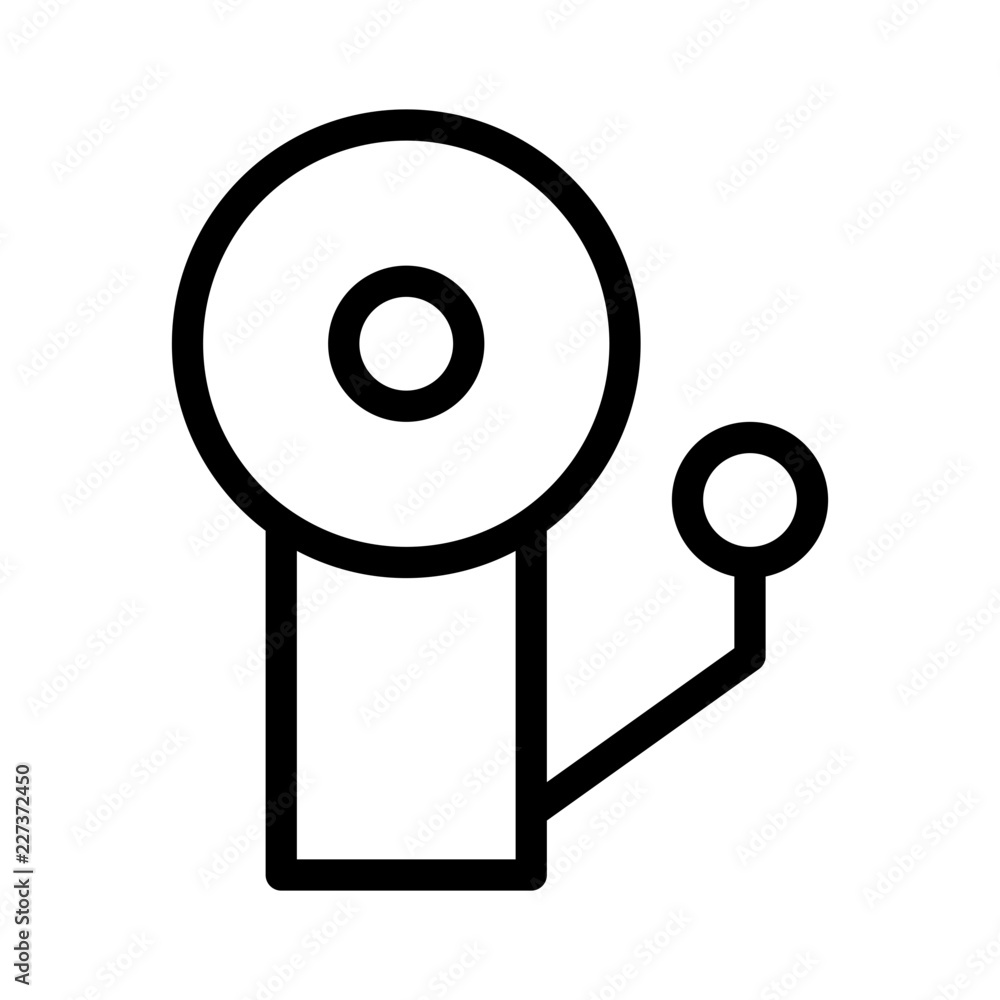 Fire Alarm Bell Signal Alert vector icon Fire Alarm Bell Signal Alert vector icon