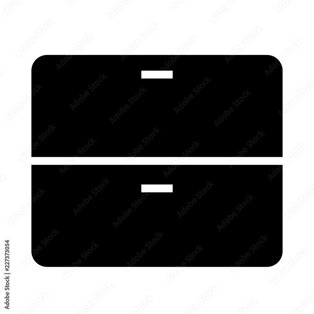 Filling Cabinet 02 vector icon Filling Cabinet 02 vector icon