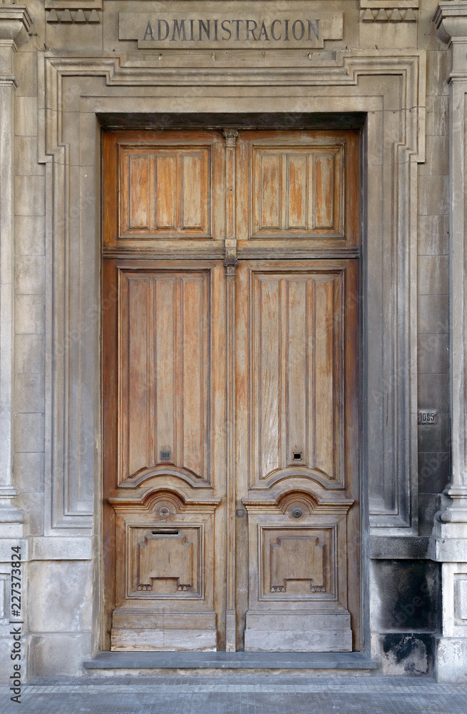 old office entrance door in Montevideo, Uruguay old office entrance door in Montevideo, Uruguay