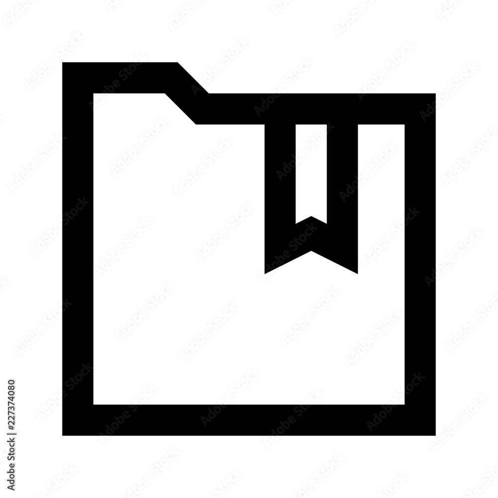 Folder Directory Marked Gui Web vector icon Folder Directory Marked Gui Web vector icon