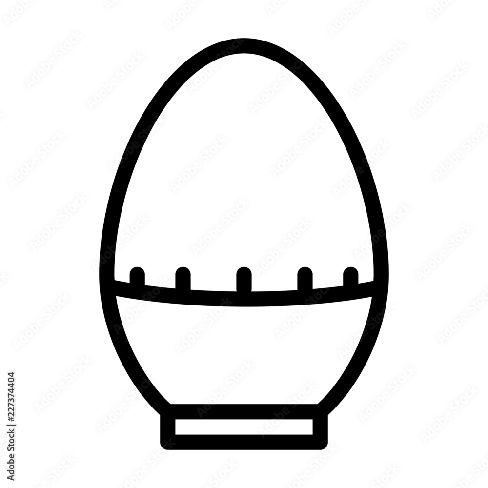 Egg Timer Kitchen Restaurant Food Cooking Meal vector icon Egg Timer Kitchen Restaurant Food Cooking Meal vector icon