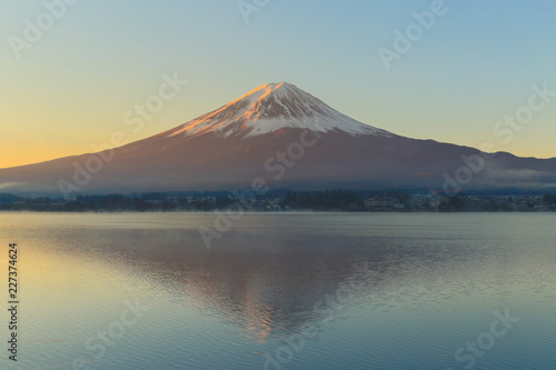 Mount Fuji and Lake Kawaguchi © espiegle