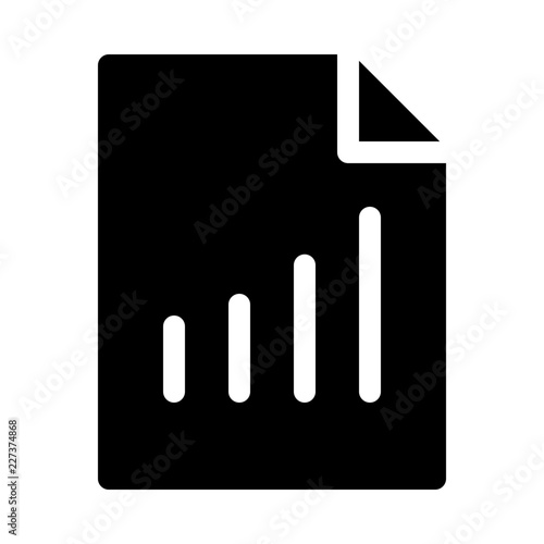 Document File Statistics Datasheet Gui Web vector icon