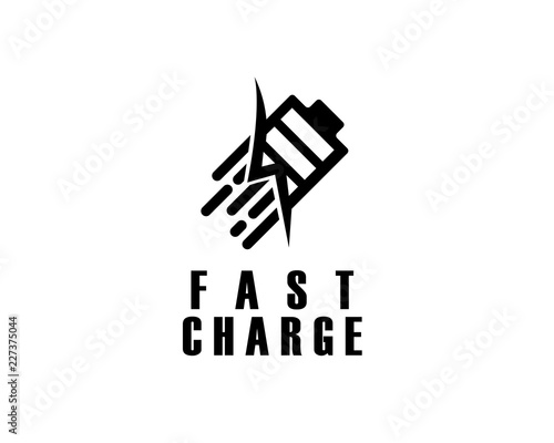 Battery Fast Charge Logo Design Inspiration