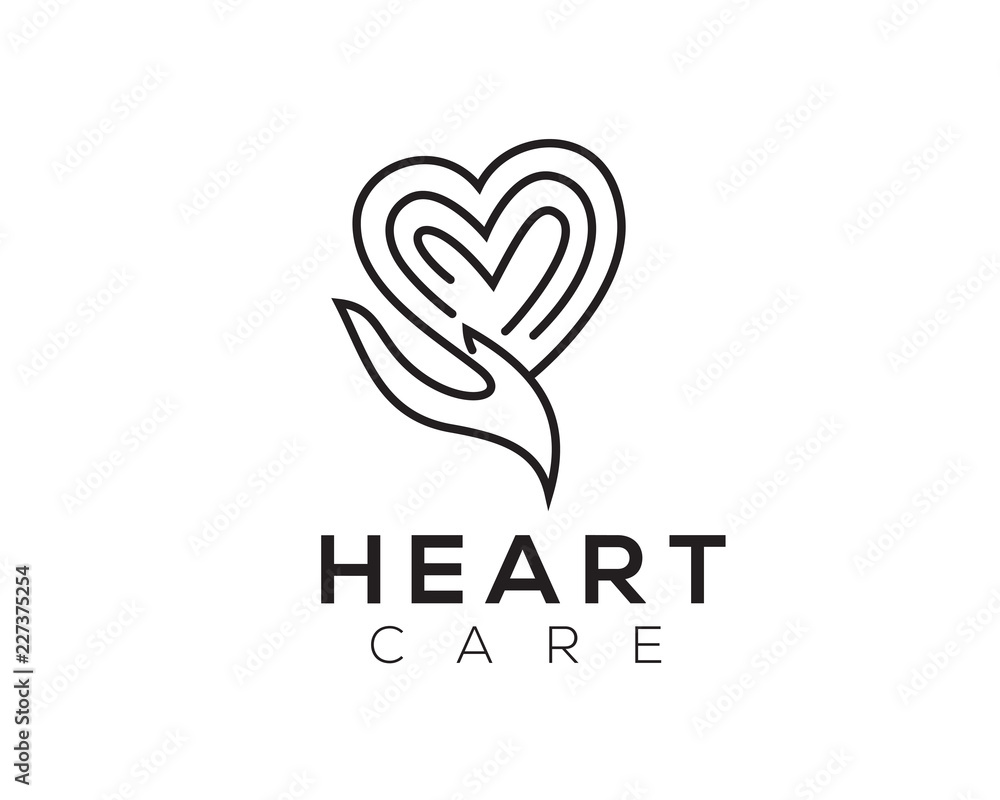 heart care logo Design Inspiration