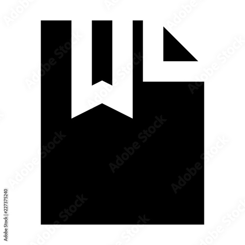 Document File Marked Gui Web vector icon