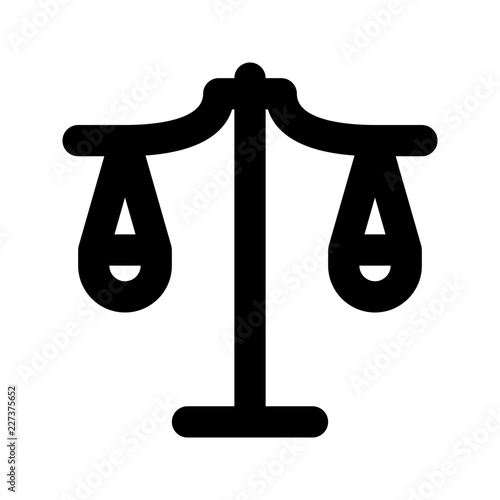 Ethic Scale Law Justice Decision vector icon