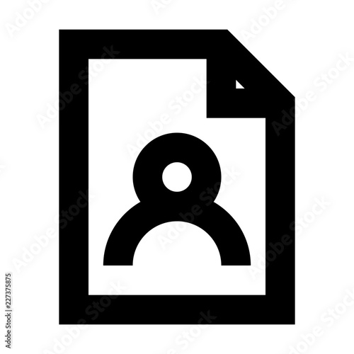 Document File User Gui Web vector icon