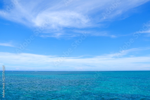 石垣島の空と海