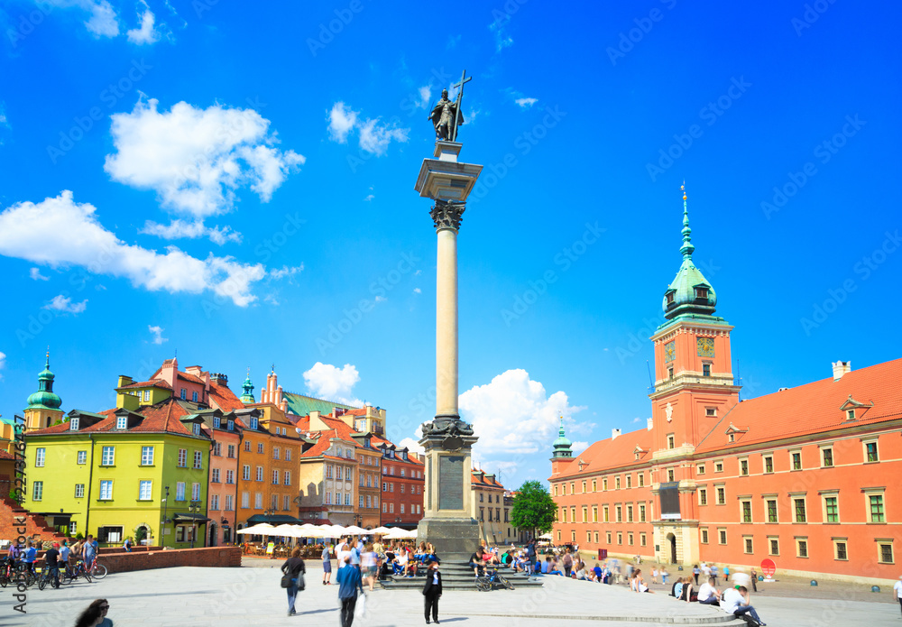 Fototapeta premium Sigismund's Column and Castle Square in Warsaw