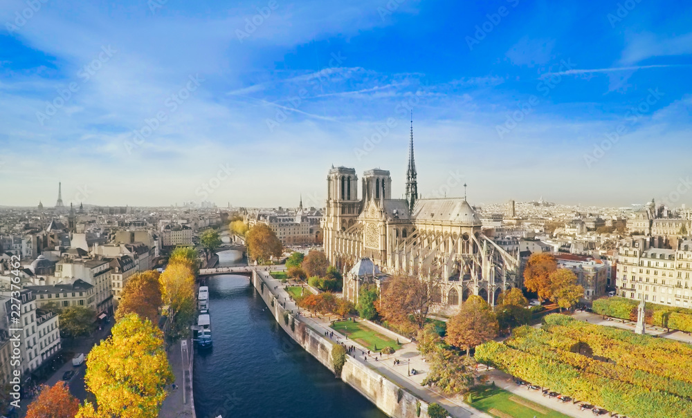 Notre Dame from above, Paris