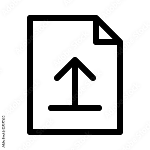 Document File Upload Gui Web vector icon