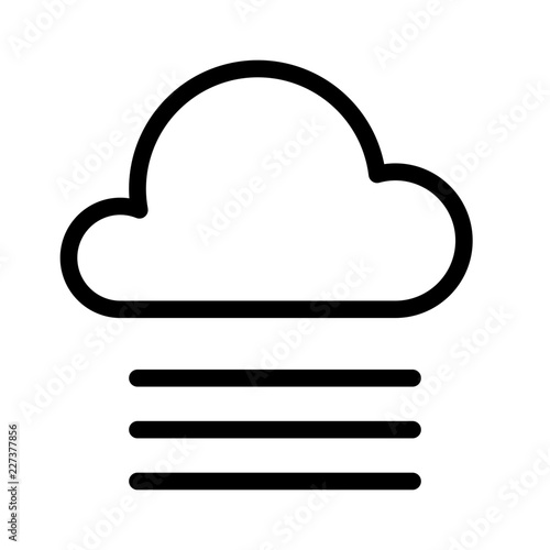 Fog Cloud Weather Forecast Atmosphere Atmospheric Condition vector icon