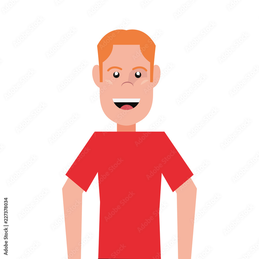 man portrait character on white background man portrait character on white background