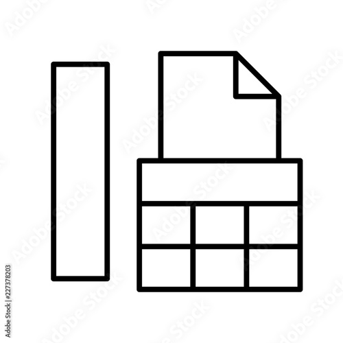 Fax Telecomunication Letter Contact Number vector icon