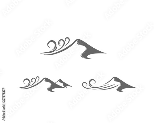 Sand dunes logo art
