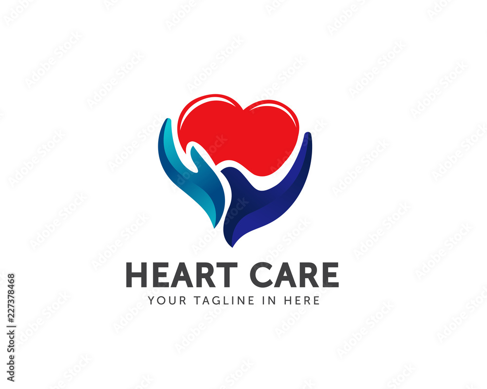 hand Heart care logo