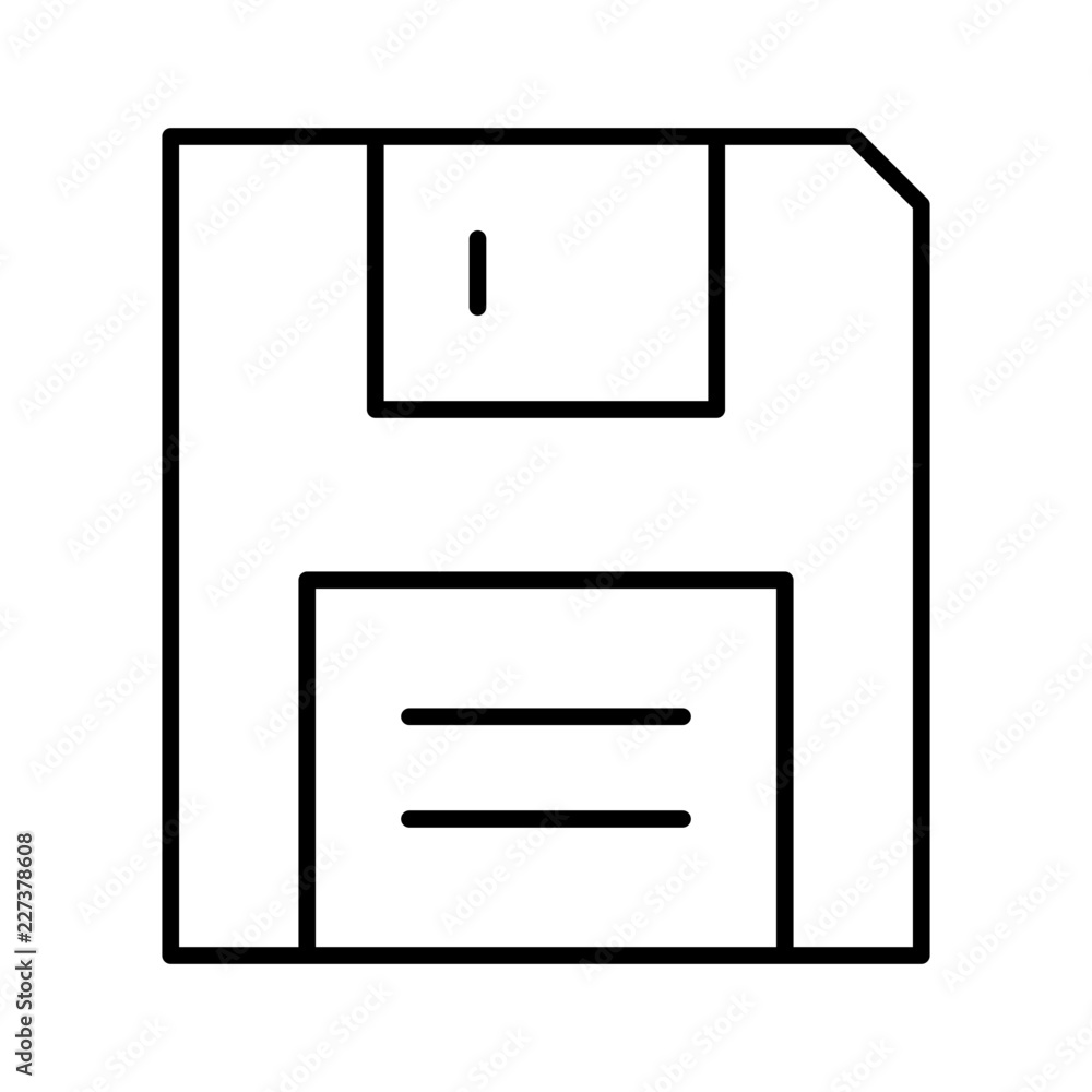 Floppy Disc Electronics Devices Technology Products vector icon Floppy Disc Electronics Devices Technology Products vector icon